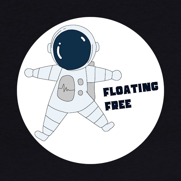 Astronaut in Space Suit Floating Free by Sleepy Time Tales